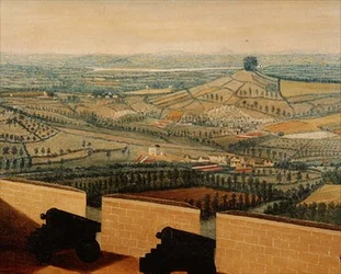 Weitläufige Landschaft vom Rodborough Fort aus gesehen, ca. 1764 (Detail)